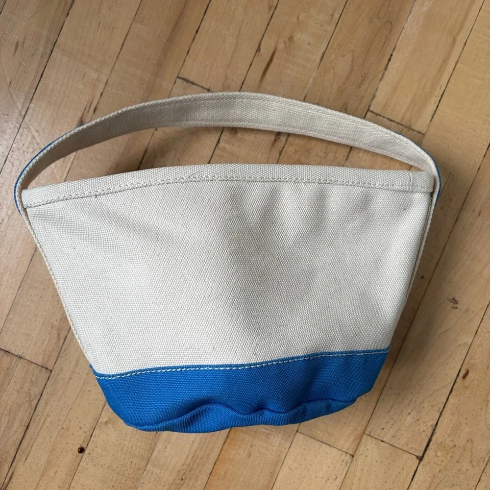Lands End Easter Tote Basket Canvas Eggs Airplane Boy Theme Easter Basket